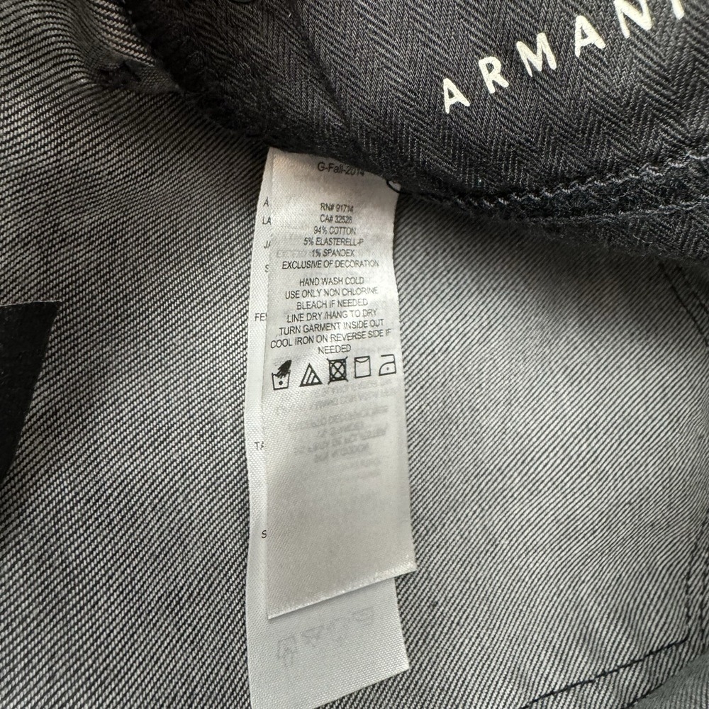 Armani Exchange Pants‎ Womens 24 Skinny Stretch Printed Coated Leggings NWT - Picture 7 of 8